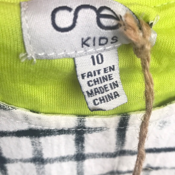 Crew Kids NEW sz 10 Checkered Flare Dress - Picture 5 of 5